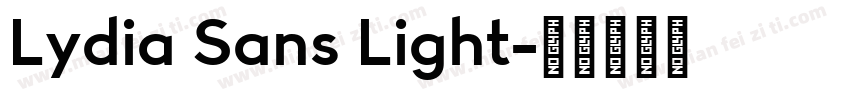 Lydia Sans Light字体转换